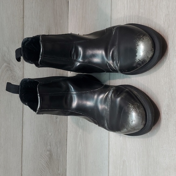 Doc Dr.Martens Womens Flora Moto Ankle Leather boots shoes sz US 8 - Picture 3 of 15